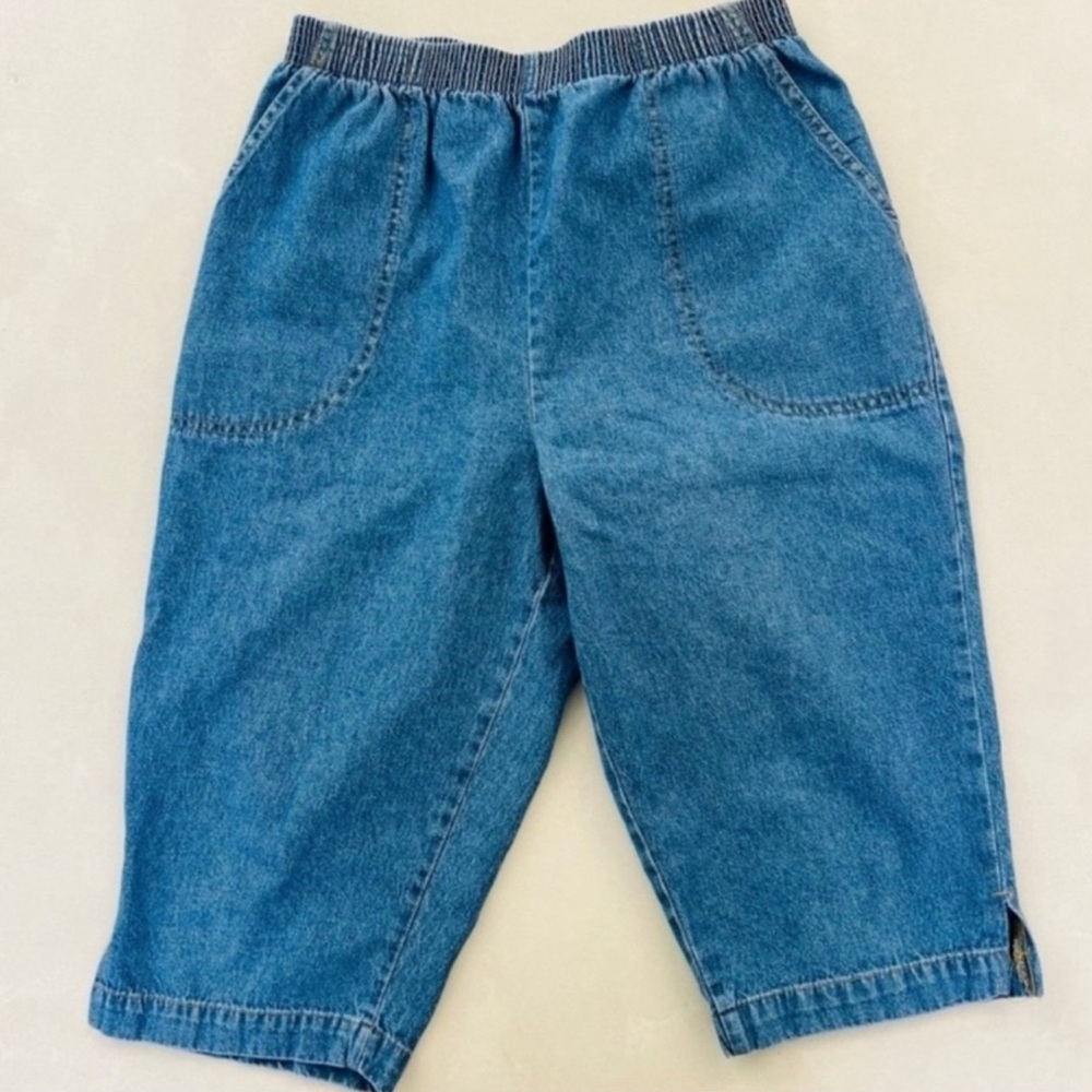 Vintage 90s Sarah Bentley Denim High Rise Bermuda Shorts 12